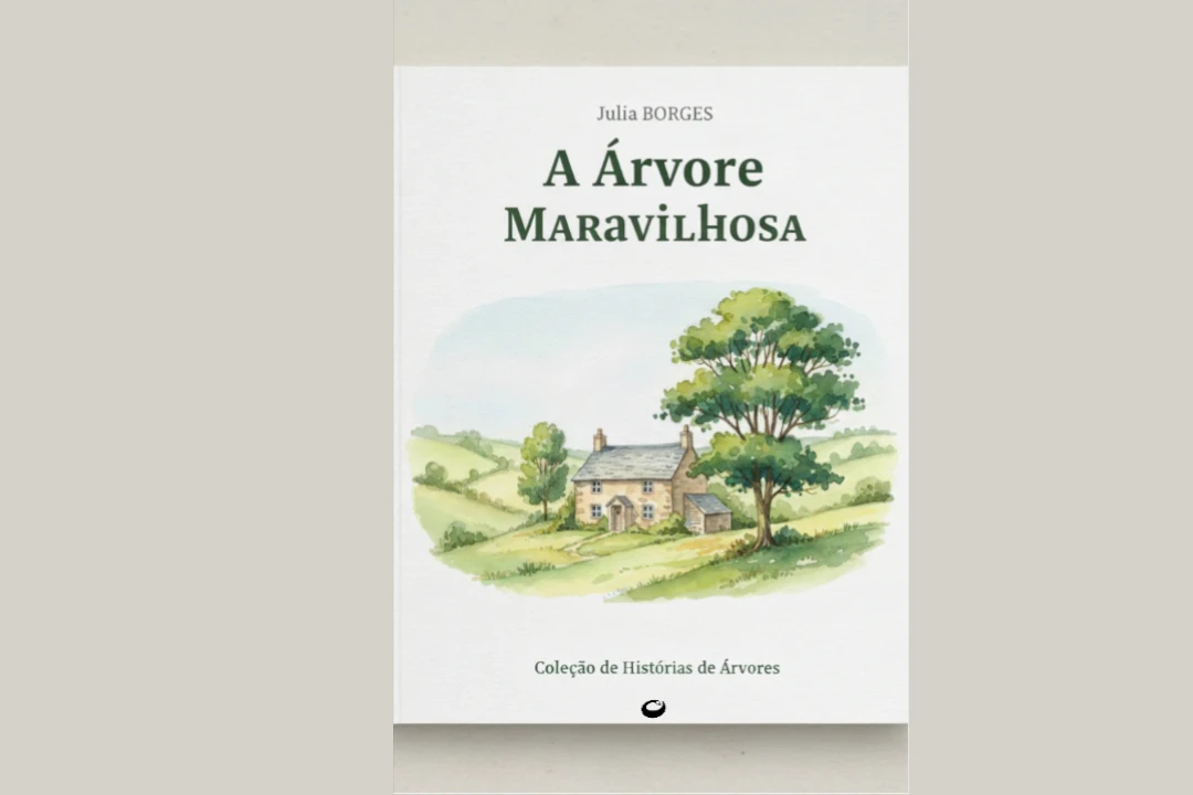 Ilustração do livro infantil A Árvore Maravilhosa de Júlia Borges.